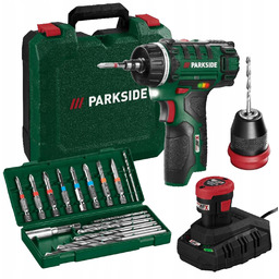 Akumulatorowa wiertarka wkrętarka akumulator 2Ah 12V Parkside Pbsa