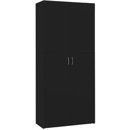 Elior Czarna zamykana szafa na buty R5-Z78