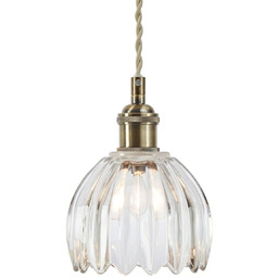 Markslöjd Lampa wisząca szklana Gotta, brązowy / mosiężny,