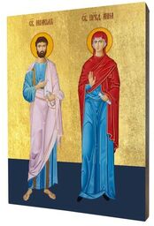 Ikona święci Joachim i Anna, rodzice Matki Bożej