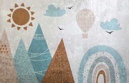 Dywan Digital w Góry Tęcza 140x200 kropki Boho