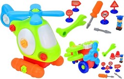 Globo Samolot i helikopter, wielokolorowy, GLO1263