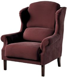 Fotel Unique, bordowy, 85 x 107 cm, Velvet