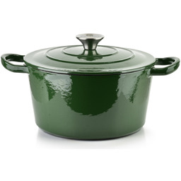 Brytfanna żeliwna emaliowna ok 24x31xh17cm z pokrywą 4L