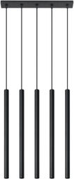 Lampa Wisząca PASTELO 5 Czarna - Sollux