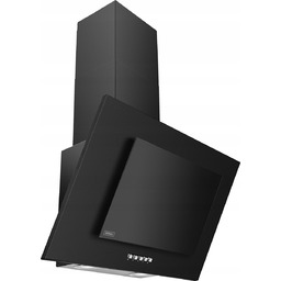 Okap przyścienny Kernau KCH 0250B Czarne szkło LED
