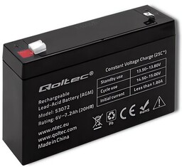 QOLTEC Akumulator 53072 7.2Ah 6V