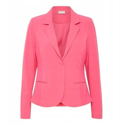 Kaffe Różowy Żakiet Damski Z Klapami I Guzikiem