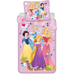 Disney Księżniczki europejski rozmiar pojedynczy bawełniany zestaw poszewek