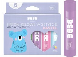 Kredki żelowe w sztyfcie INTERDRUK BB Kids pastel