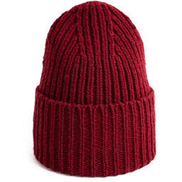 Czapka Damska Młodzieżowa Beanie Podwijana Zimowa 100% Wełna