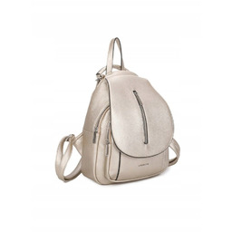 Modny Miejski Plecak Damski LUIGISANTO Złoty Skóra Ekologiczna