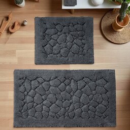 Dywaniki Do Łazienki Komplet Boston 10 Grafit 60x100