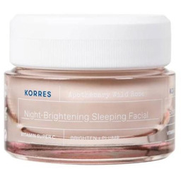 Korres Apothecary Wild Rose Krem-Maska na noc rozjaśniająca