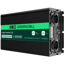 GREENCELL Przetwornica INVGC24P3000LCD 24V/230V 3000W/6000W