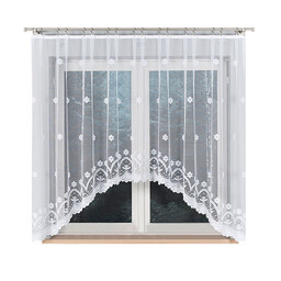 Markizeta Firana żakardowa gotowa 330x160 biała Florentyna