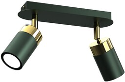 MILAGRO MLP7718 Lampa sufitowa JOKER GREEN/GOLD 2xGU10