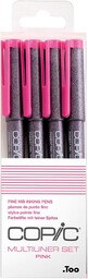 Copic Multiliner Set Pink, 4 pisaki o 4