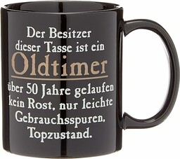 Rahmenlos Zabawny kubek, 2548 czarny, Ich bin der