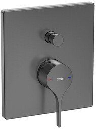 Roca Insignia bateria prysznicowa podtynkowa Brushed Titanium Black