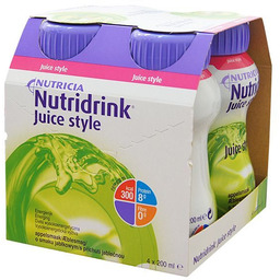 Nutridrink Juice Style o smaku jabłkowym, 4 x