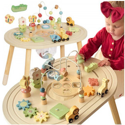 Zabawka Tooky Drewniany Stolik Aktywności Safari