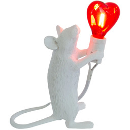 Lampa biurkowa Myszka Topo Biała TL0102 Yaskr