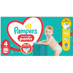 Pieluchomajtki Pampers Pants, rozmiar 4, 108 szt, 9kg-15kg