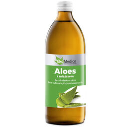 EkaMedica Aloes z miąższem, sok, 500 ml