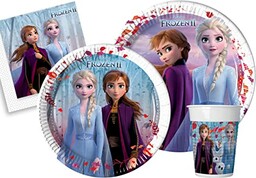 Party Tableware Set Disney Frozen II for 24