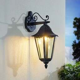 EGLO Kinkiet zewnętrzny Navedo, czarny, aluminium, antyczny