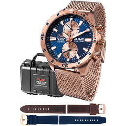 Zegarek Męski Vostok Europe 6S11-320B660-MEGA SET brązowy