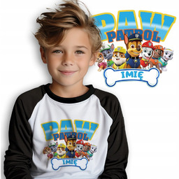 Piżama PSI PATROL Czarna PAW PATROL *IMIĘ* Prezent