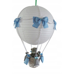 Lampa Latający Balon niebiesko szara w kropki