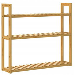 Regał Półka Z Bambusa Stojąca Wisząca 3 Półki