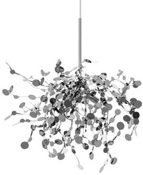 Lampa wisząca MONETE SINGLE chrom - metal
