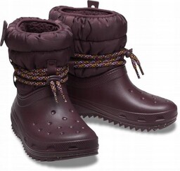 Damskie Buty Zimowe Ocieplane Śniegowce Crocs Classic Neo