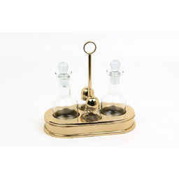 PRZYPRAWNIK zestaw pojemników na stół, złoty, nowoczesny design