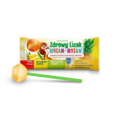 Zdrowy lizak Mniam-Mniam Ananas kształt kulki - 1szt