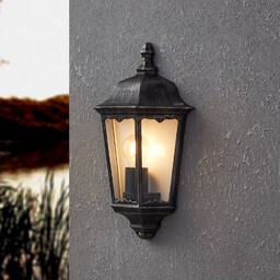 EGLO Kinkiet zewnętrzny Navedo, czarny, aluminium, antyczny