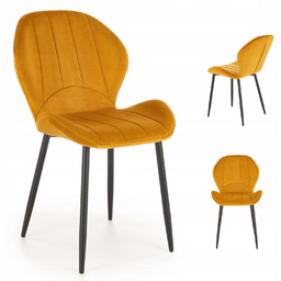 Krzesło Tapicerowane Welurowe do Salonu Loft do Jadalni