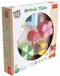 Trefl, Zabawka drewniana - Animal team 61637
