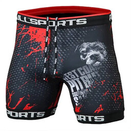 Pit Bull Spodenki Kompresyjne Vale Tudo Szorty Blood