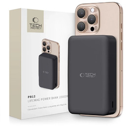 Powerbank Tech-Protect PB12 LifeMag 20000mAh MagSafe Black 15W