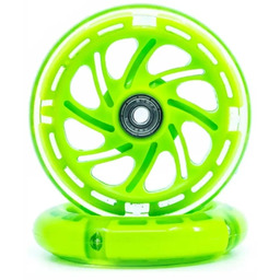 Core LED 110mm kółka do hulajnogi Green