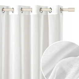 Firana gotowa do salonu Firanka na przelotkach kółka