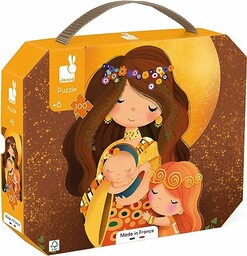 Janod Inspired Klimt-Puzzle 100 elementów dla dzieci-gra edukacyjna-rozwija