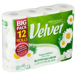 Velvet papier toaletowy rumianek 12 rolek