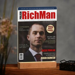 Lampka ramka XL z wydrukiem Polish RitchMan