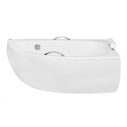 Besco Milena Premium 150x70cm Wanna asymetryczna Prawa+zagłówek+2szt uchwytów